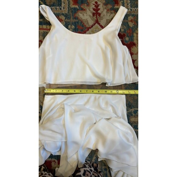 bailey 44 white cut out mesh midriff dress sz S  festival grunge fairy MIdi - Picture 7 of 7